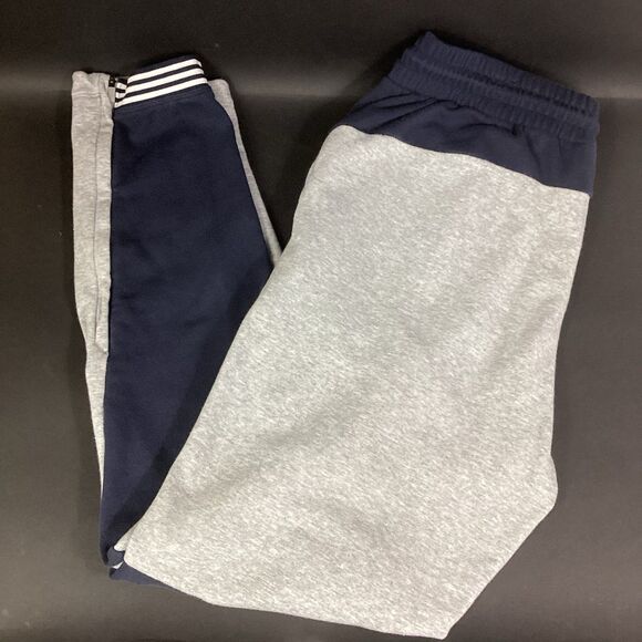 Adidas Sport 2 Street Tapered French Terry Pants Men's Sz Large Gray/Blue DS9348 - Picture 1 of 10